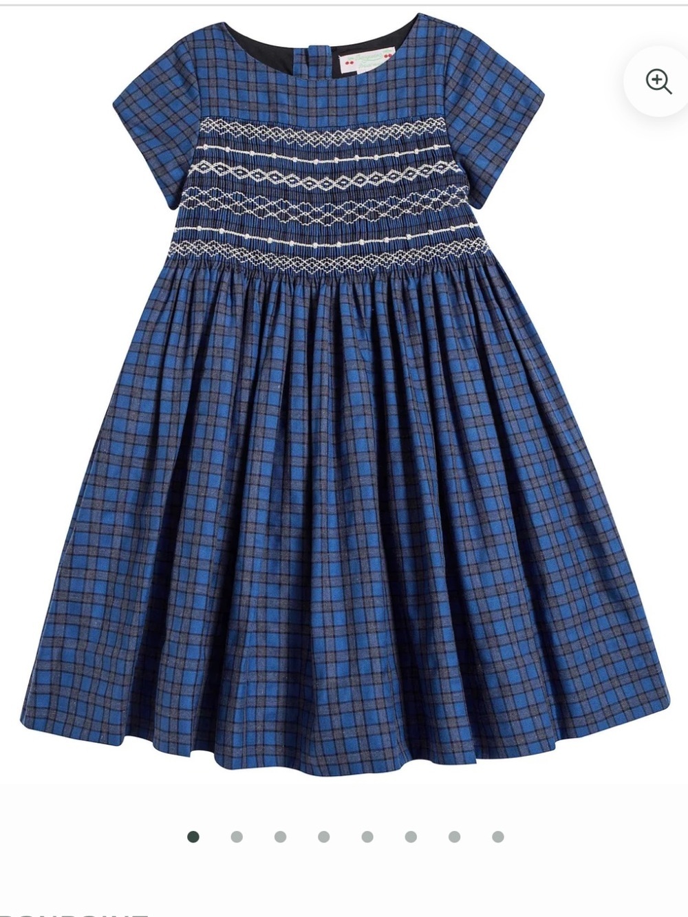 Bonpoint smocked blue dress girls 4T NWT